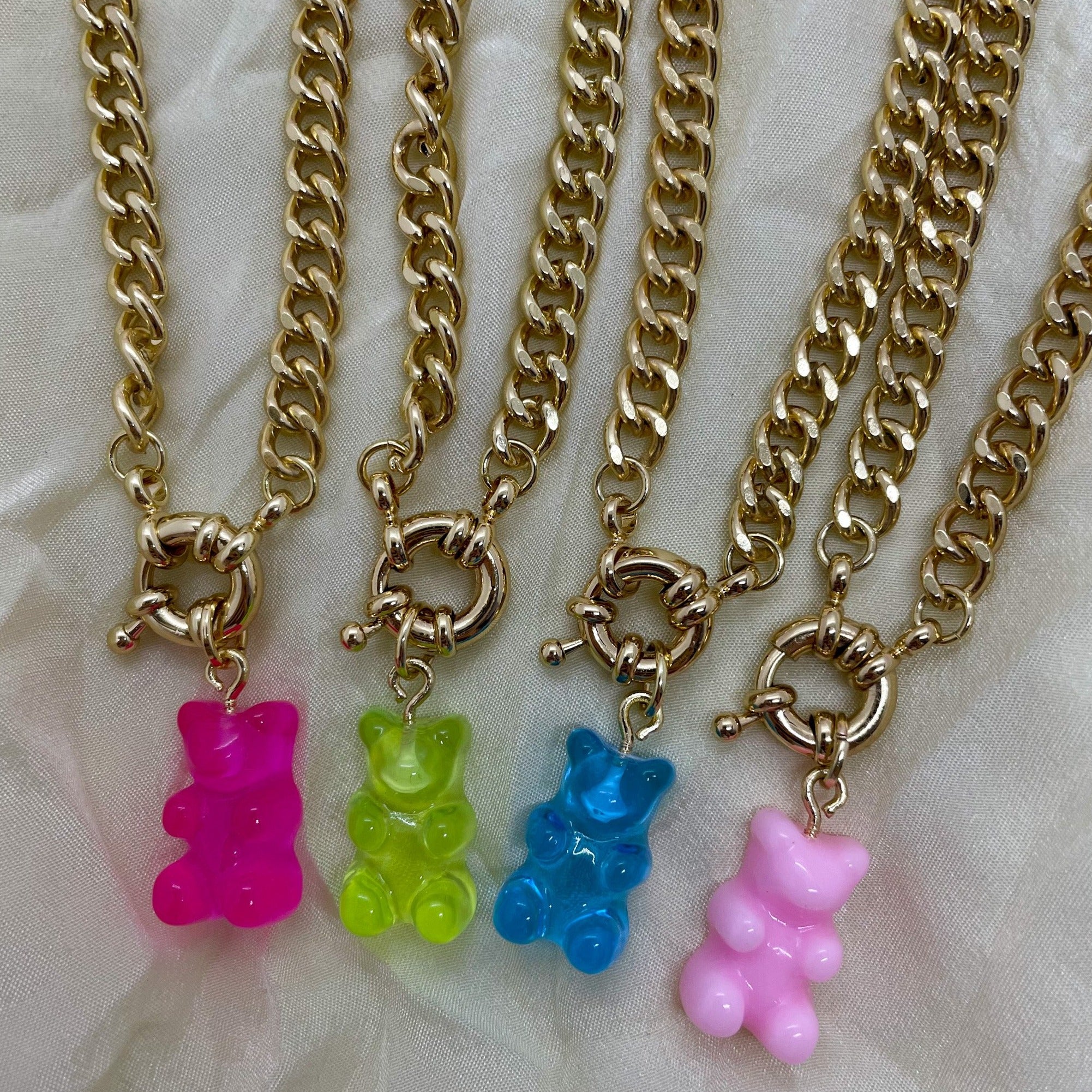 Stellar Gold Gummy Bear Necklace – SunnybergJewelry