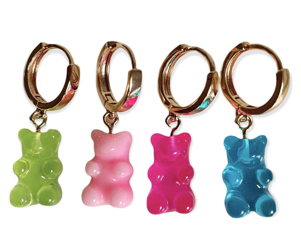 Candy Gummy Bear Hoops – SunnybergJewelry