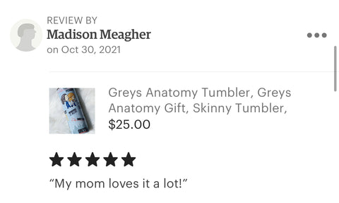 Greys anatomy Tumbler