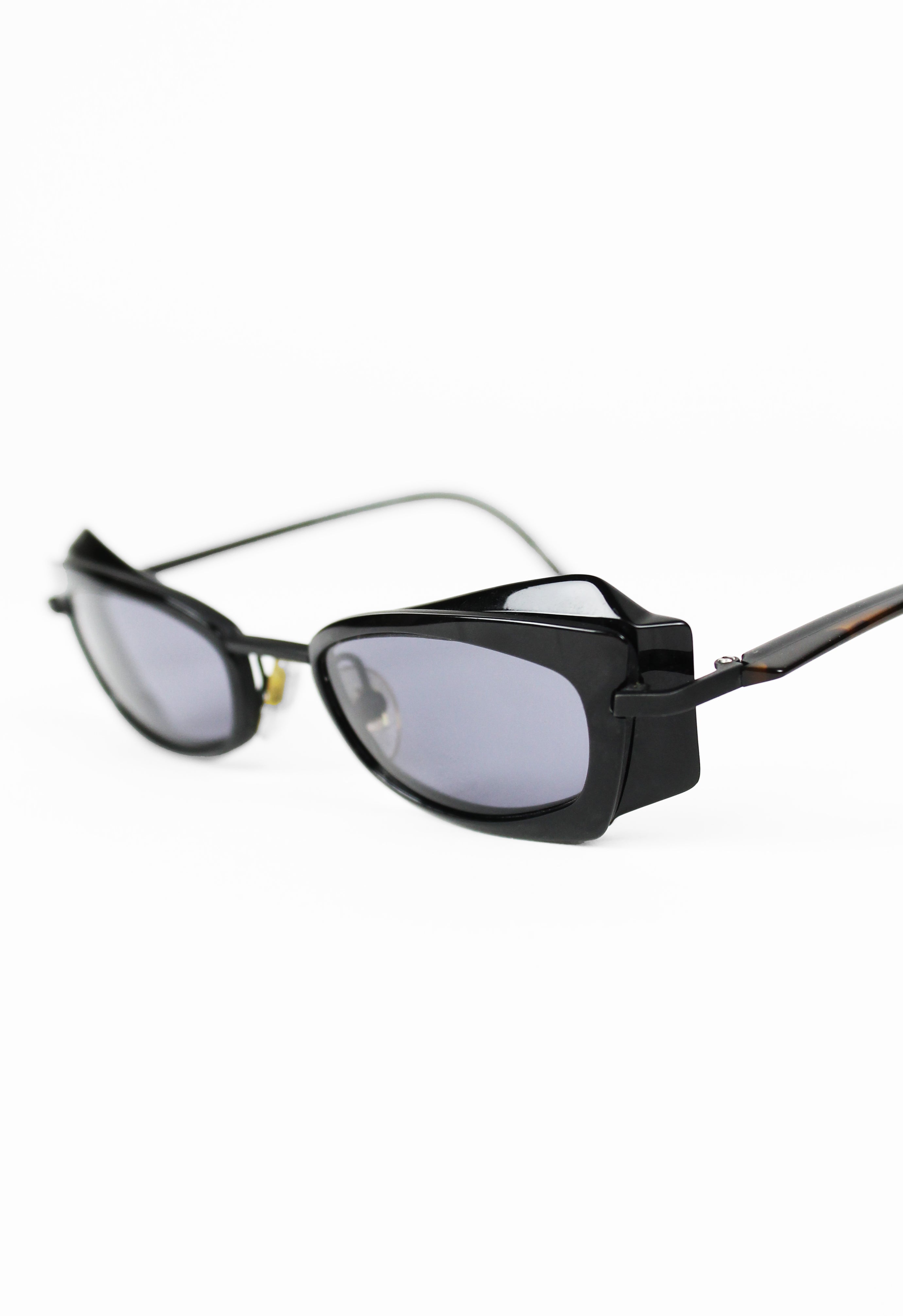 image of ALAIN MIKLI 1990'S ANGULAR LAYERED GOGGLE SUNGLASSES