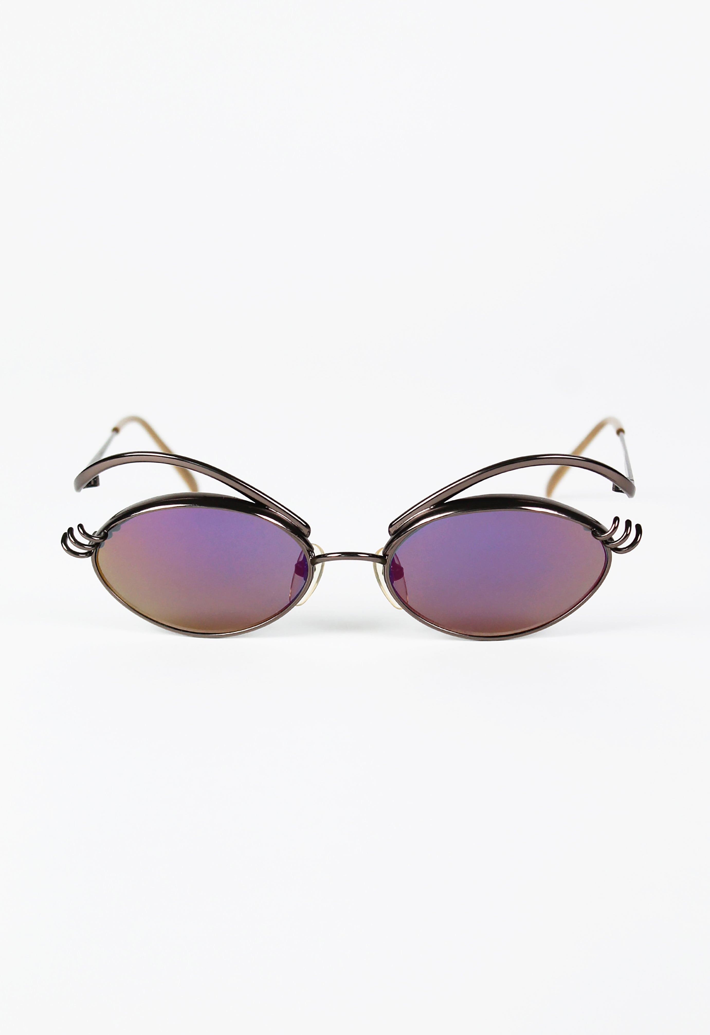 image of JEAN PAUL GAULTIER 1996 EYEBROWS & EYELASHES SUNGLASSES