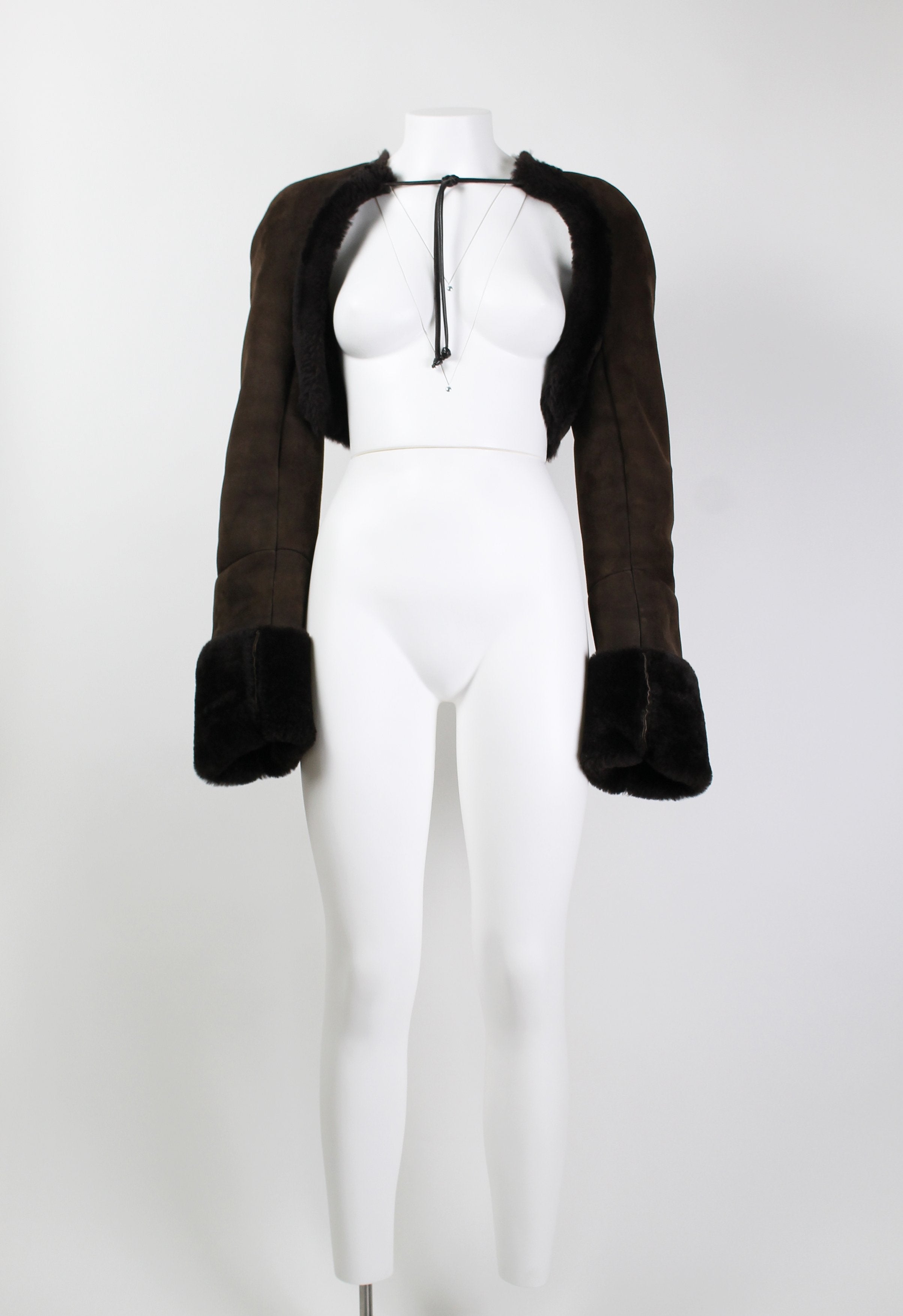 DRIES VAN NOTEN FW 1998 SHEARLING BOLERO – THE 543