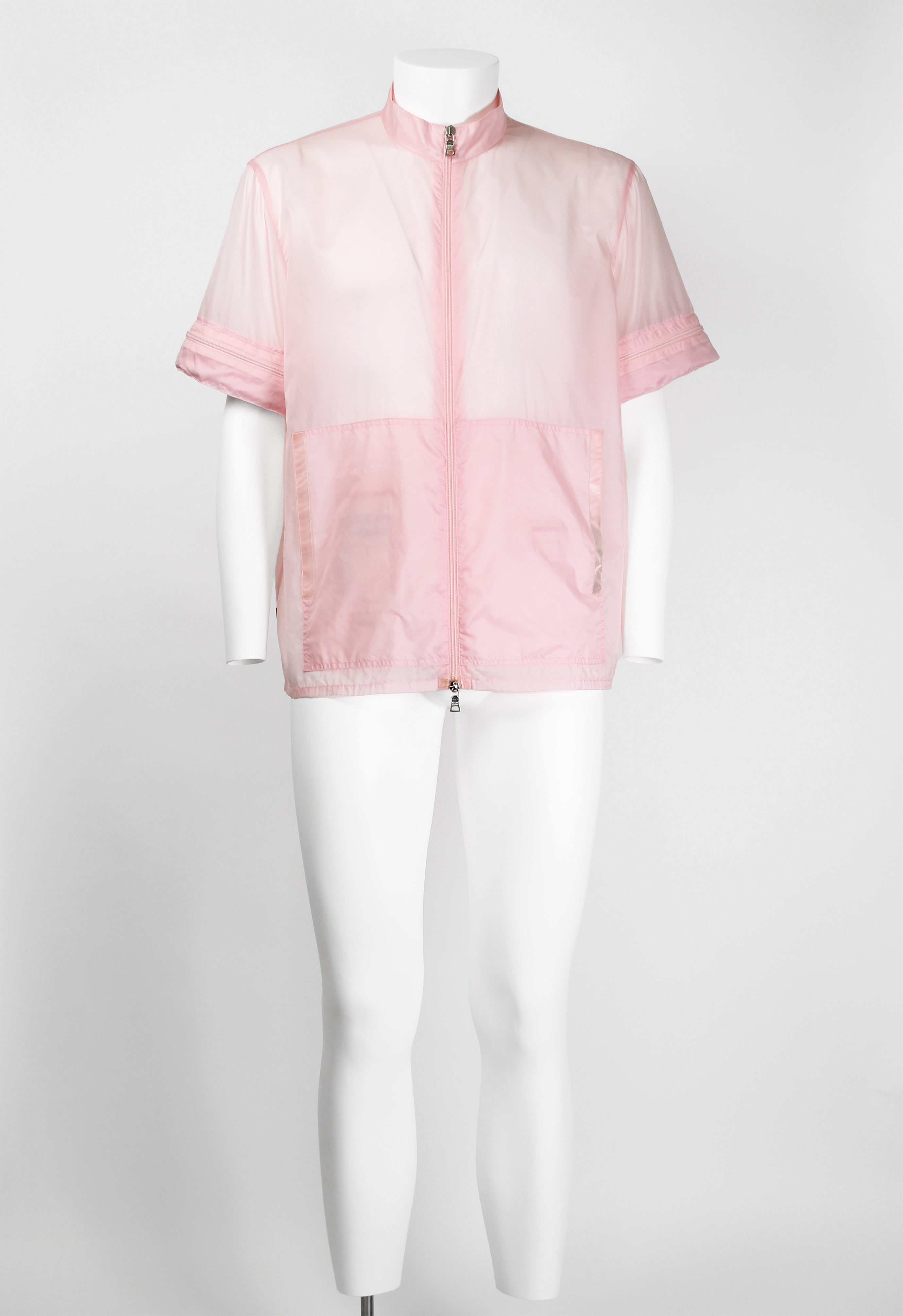 PRADA SPORT SS 2000 SHEER PINK CONVERTIBLE JACKET – THE 543