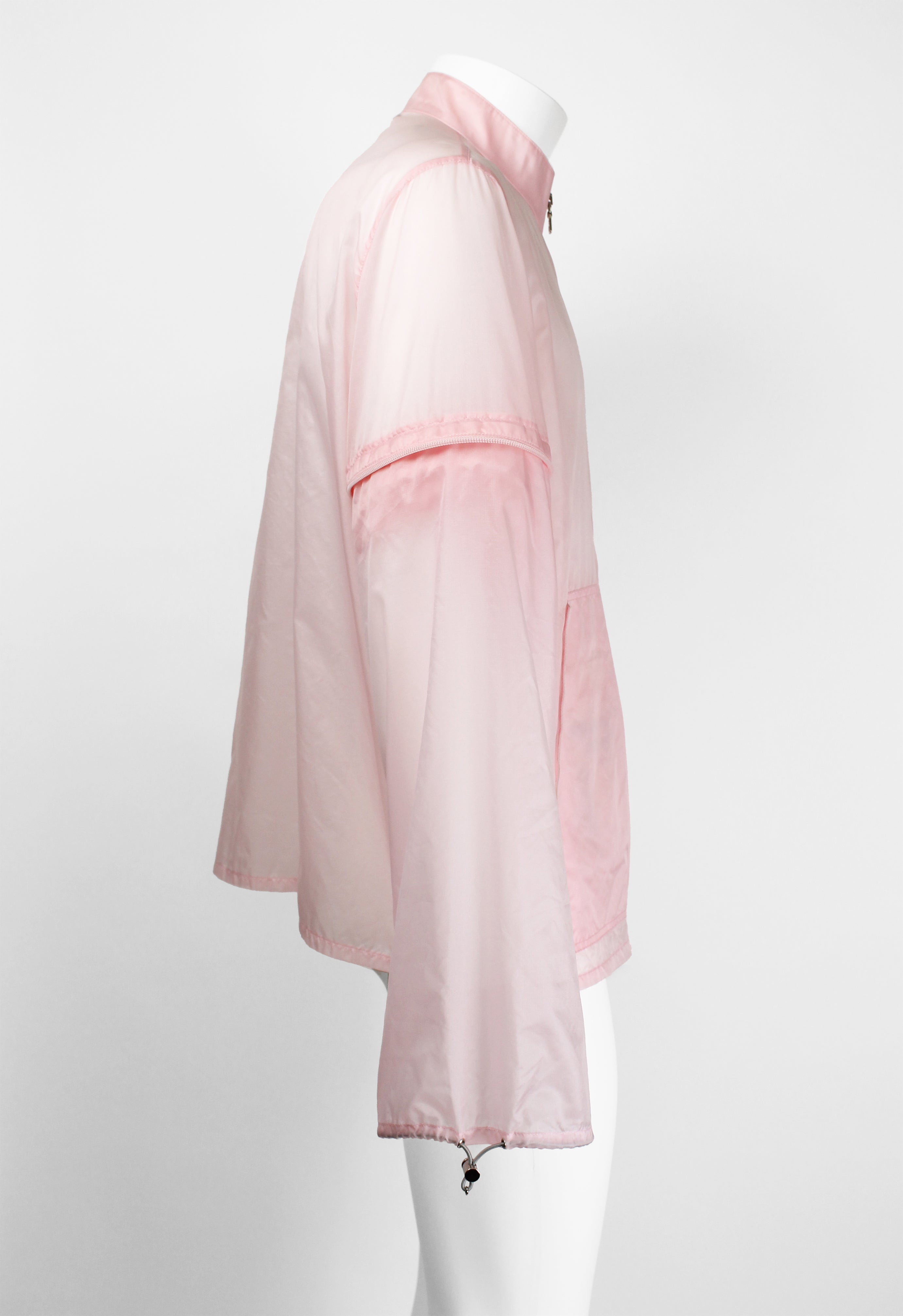 PRADA SPORT SS 2000 SHEER PINK CONVERTIBLE JACKET – THE 543