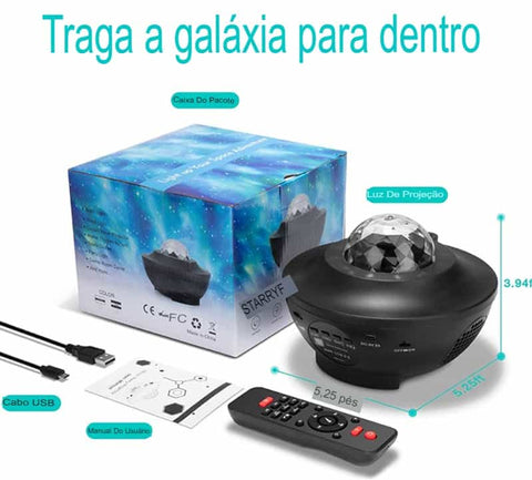 Luminária Céu Estrelado Led Galáxia Projetor