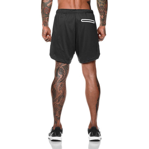 Short 2 em 1 Masculino Com Bolso - Bermuda De Corrida