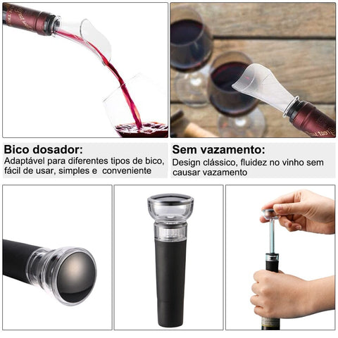 Abridor de Vinho Automático - Saca Rolha de Garrafa