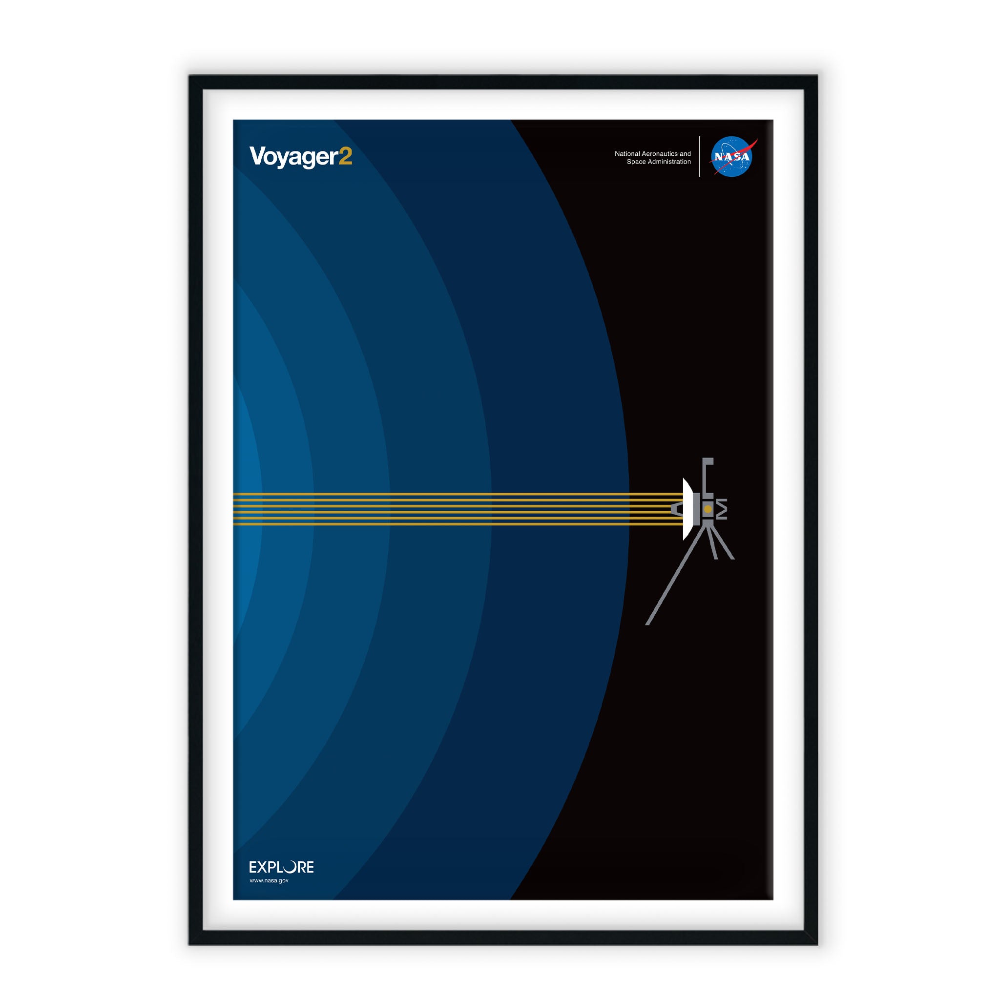 The Pale Blue Dot ~ Famous Voyager space photo CANVAS ART PRINT 16X12  poster