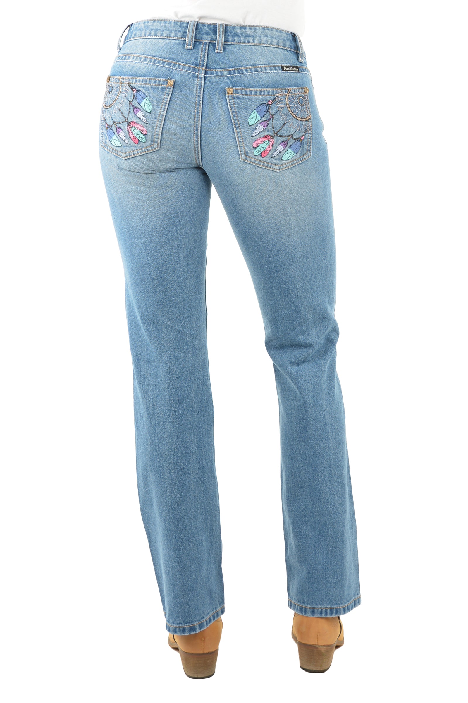 Pure Western Womens Nina Hi Rise Boot Cut Jean - Moonshine