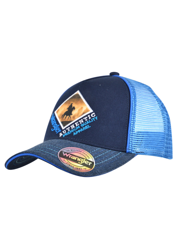 Wrangler Kids Taree Trucker Cap - Navy - Bairnsdale Horse Centre