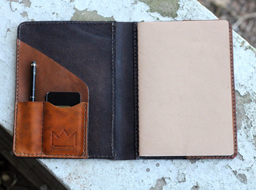 executive notepad leather