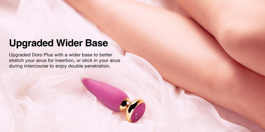 Upgraded Vibrating Anal Butt Plug Vibrator Has Upgraded Wider Base