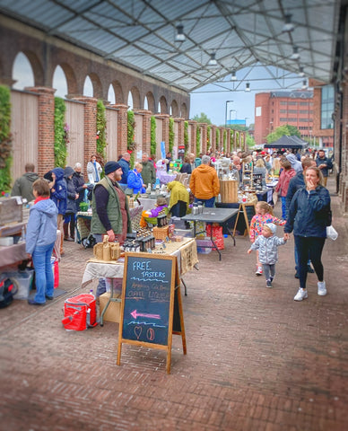 Shoppers at the Chester Makers Market