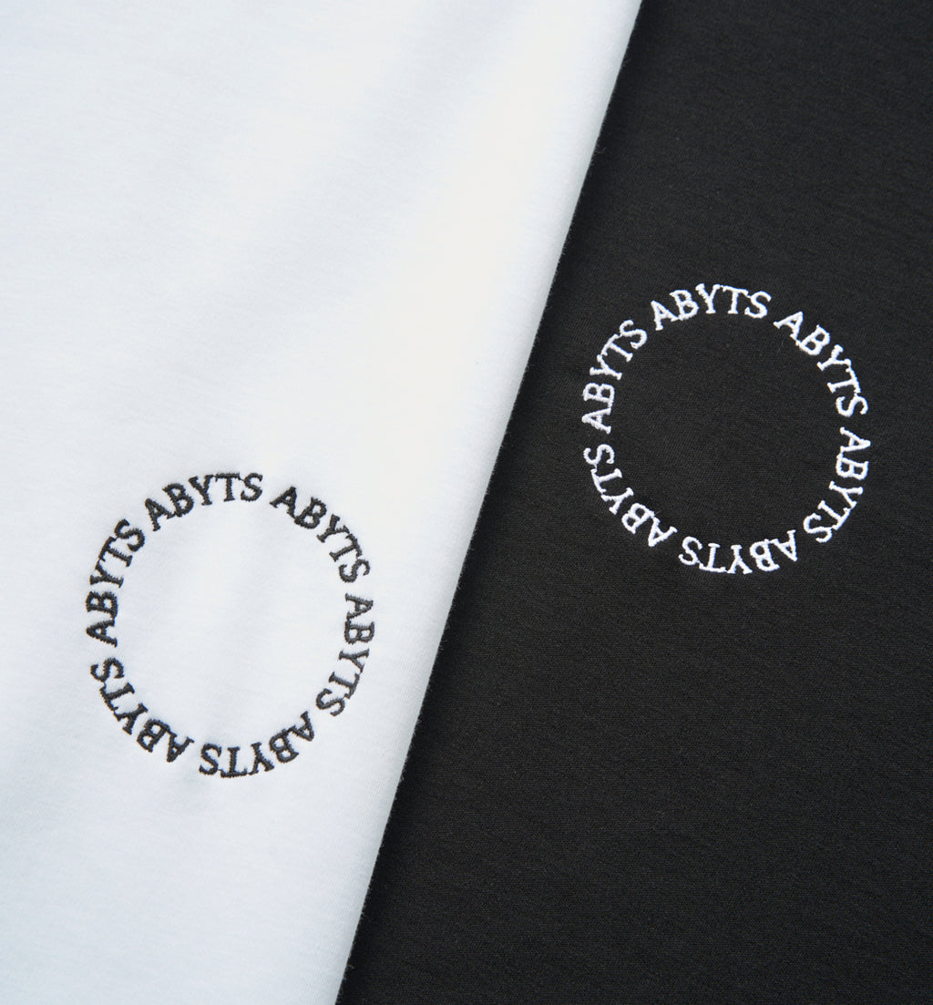 店 佐藤健abyts CIRCLE LOGO LONG Ｔシャツ 白 サイズM