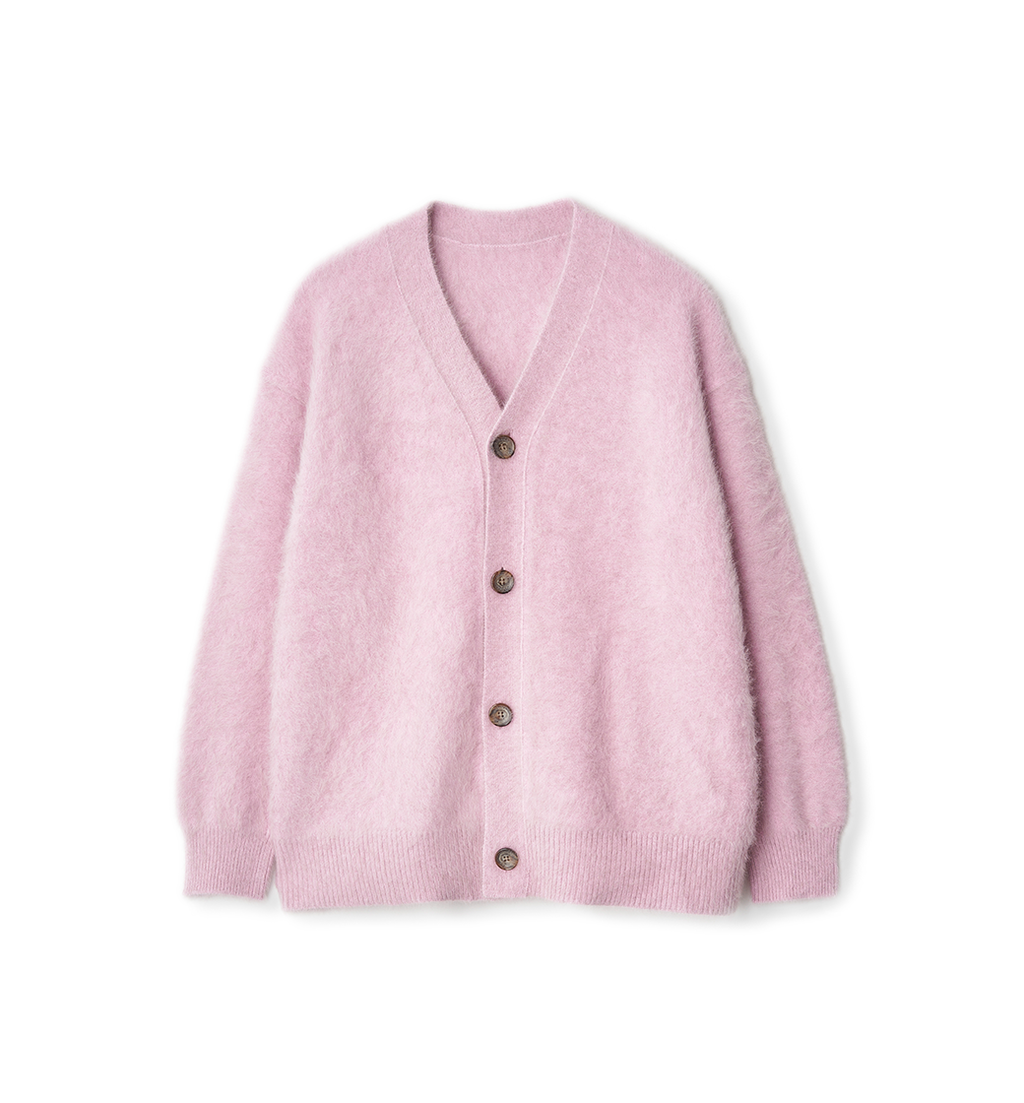 ABYTS 佐藤健 BACK LOGO cardigan ピンク-