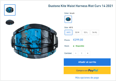 Duotone Kite Waist Harness Riot Curv 14 2021