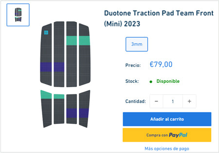 Duotone Traction Pad Team Front (Mini) 2023