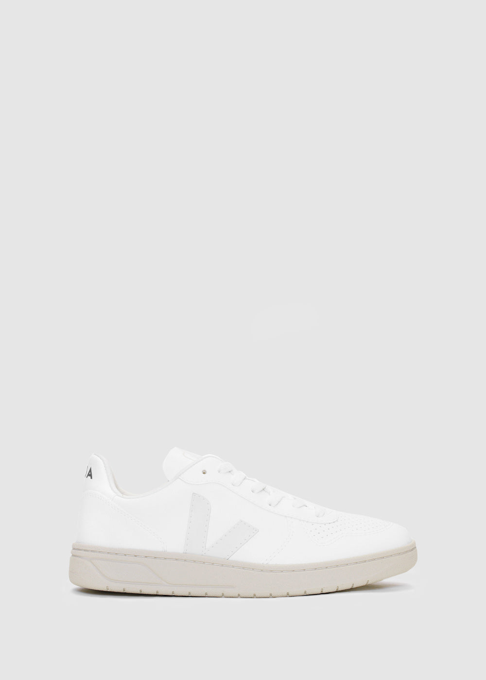 Veja Womens V-10 Leather Trainers In Full White product