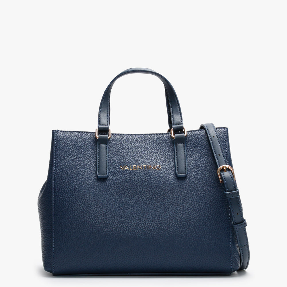 Image of Valentino Bags Womens Superman Tote Bag In Navy