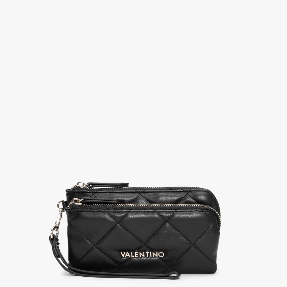Image of Valentino Bags Womens Ocarina Wristlet Wallet In Nero
