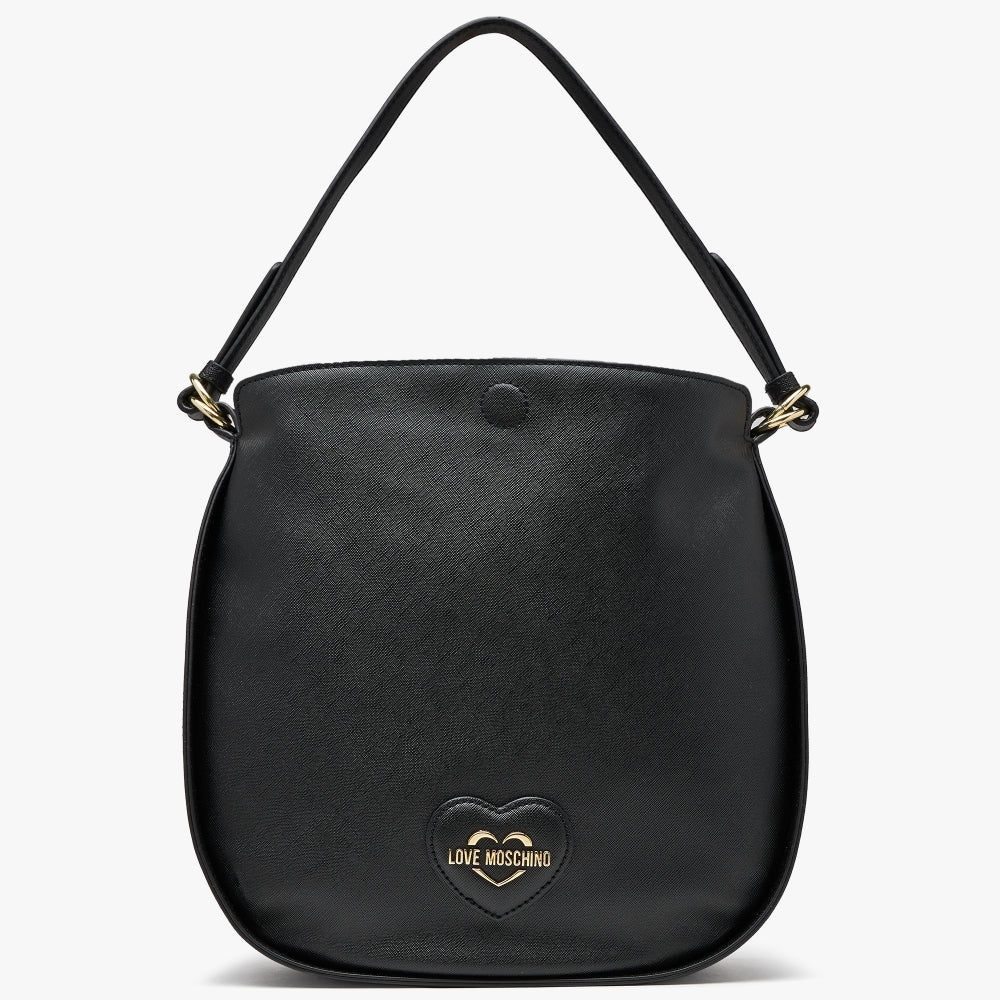 Love Moschino Women's Sweet Heart Black Shoulder Bag In Black product