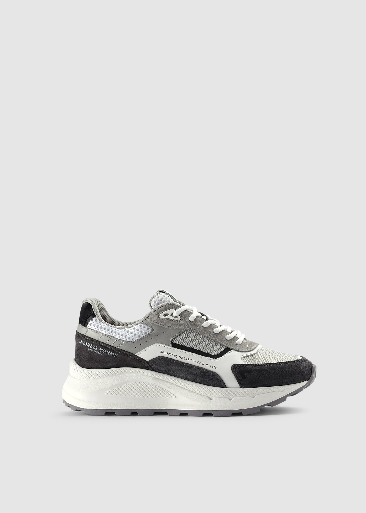 Image of Android Homme Mens El Porto Trainers In White/Grey