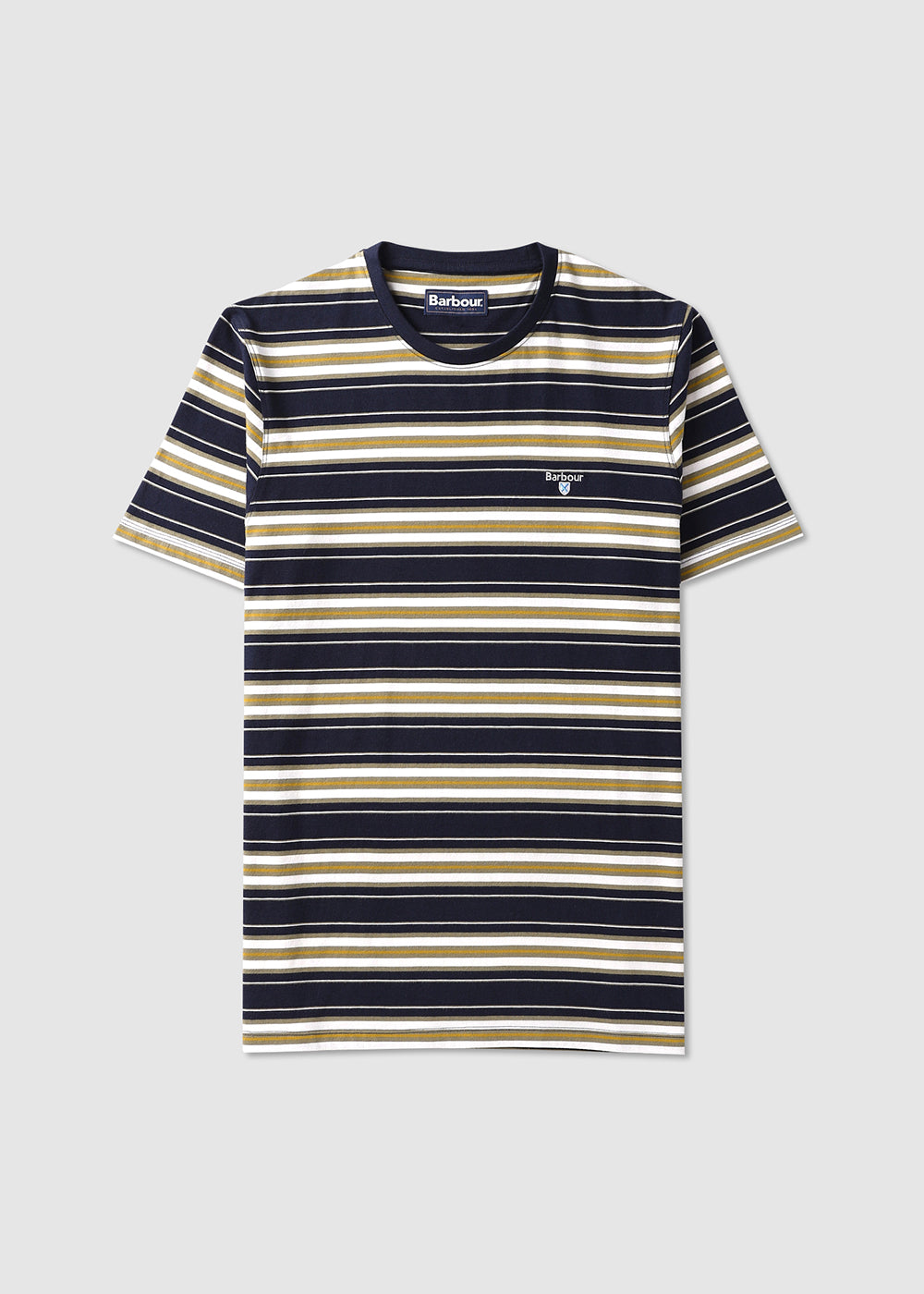 Image of Barbour Mens Boldron Stripe T-Shirt In Navy