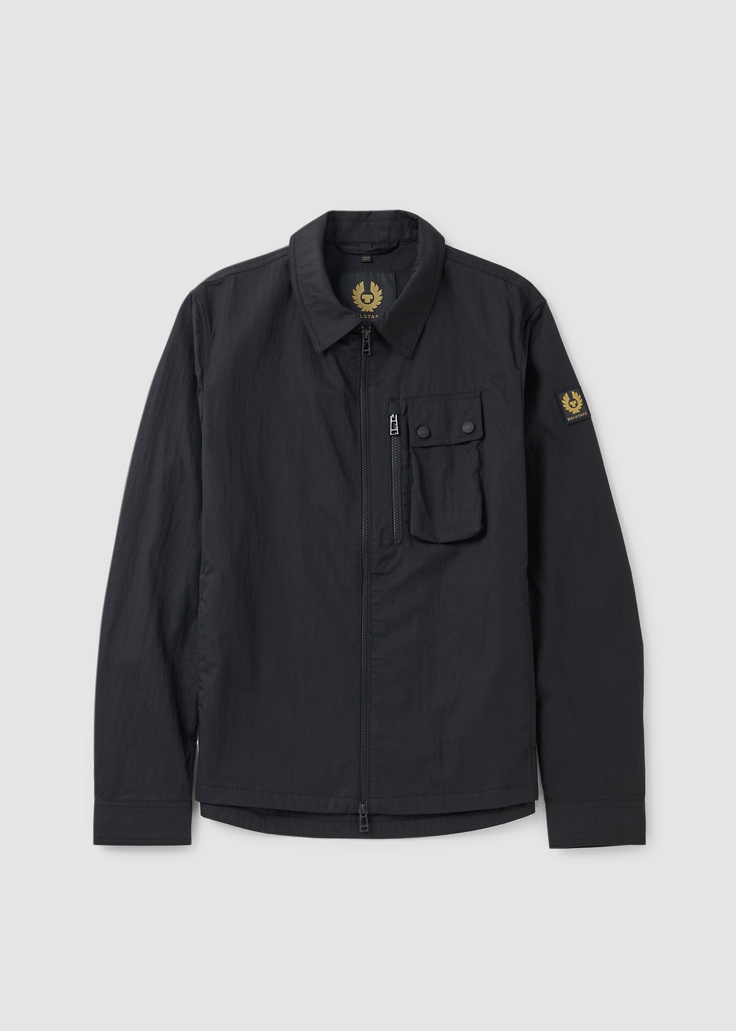 Image of Belstaff Mens Rail Overshirt In Black