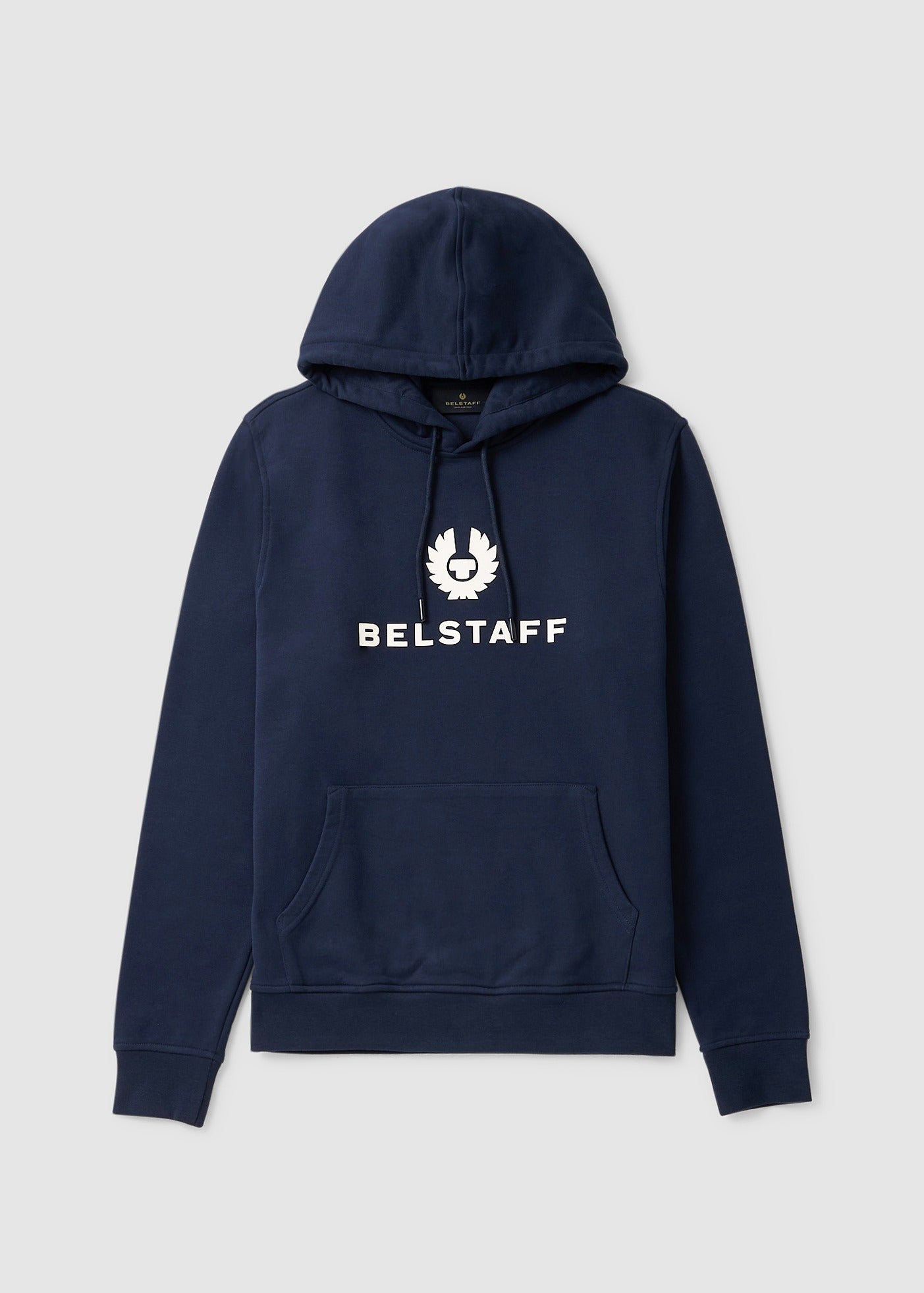 Image of Belstaff Mens Signature Hoodie In Dark Ink