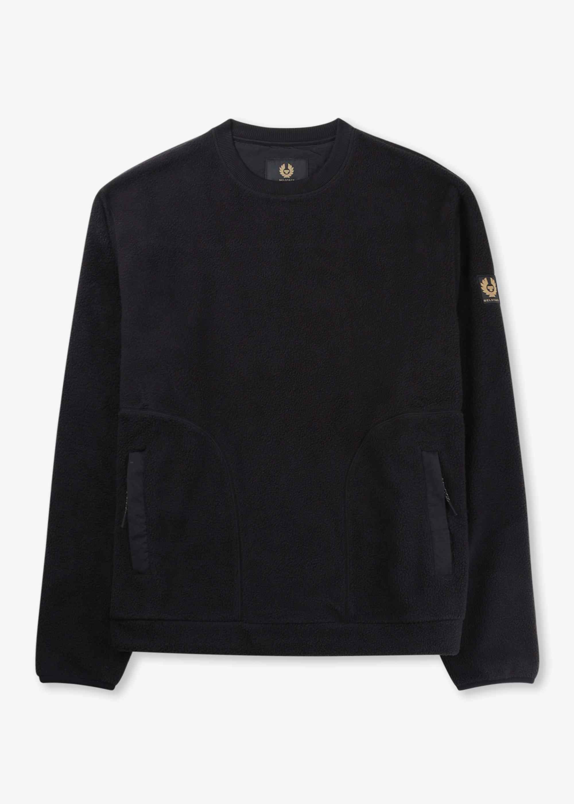 Image of Belstaff Mens Stamford Sweatshirt In Black