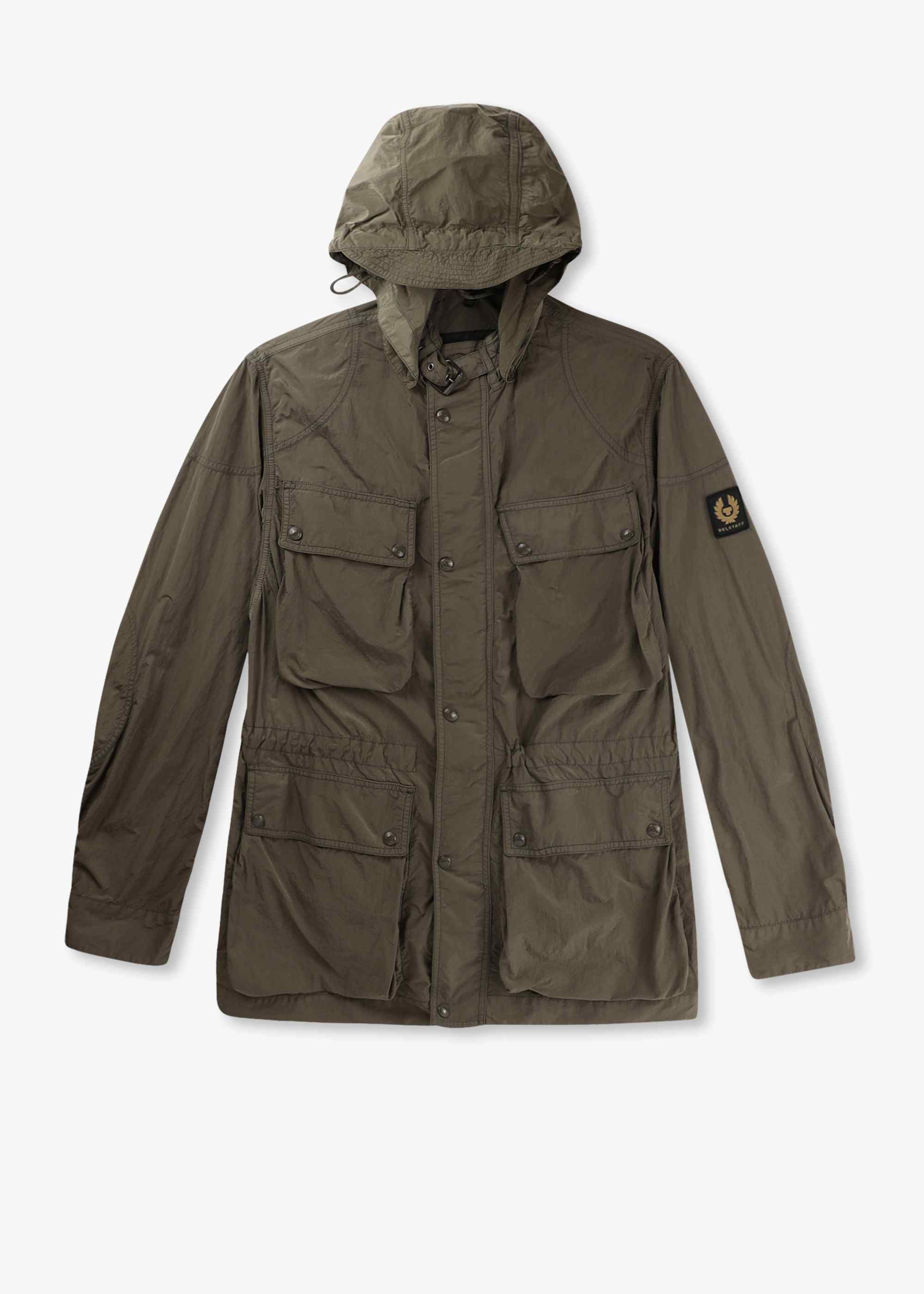 Image of Belstaff Mens Stowmaster Jacket In Dark Khaki