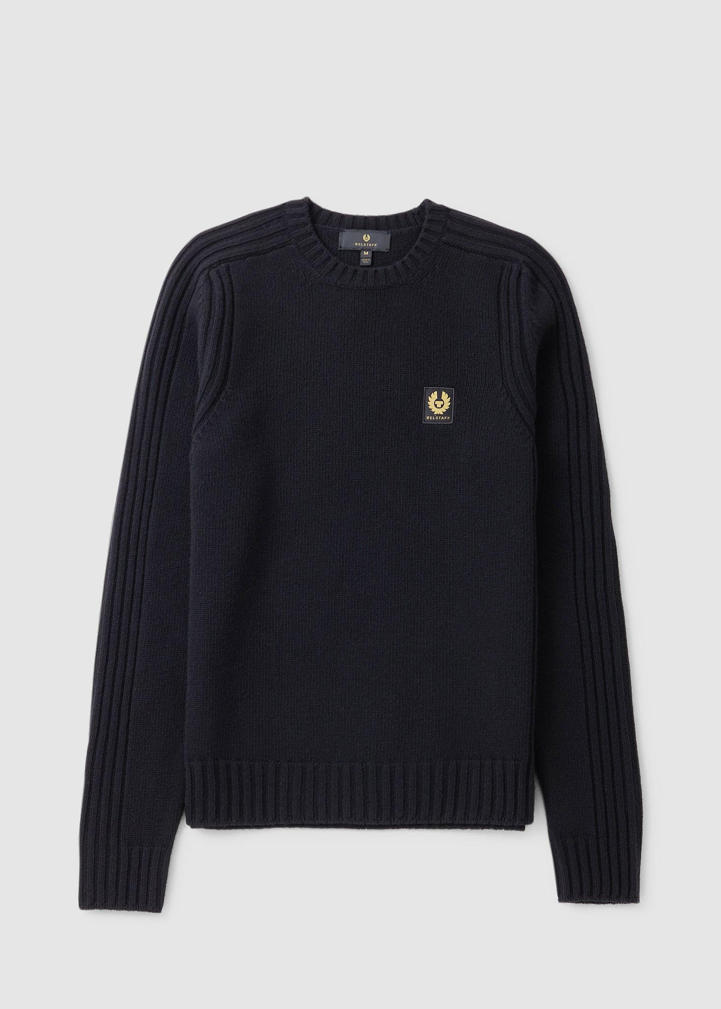 Image of Belstaff Mens Watch Crewneck Sweatshirt In Black