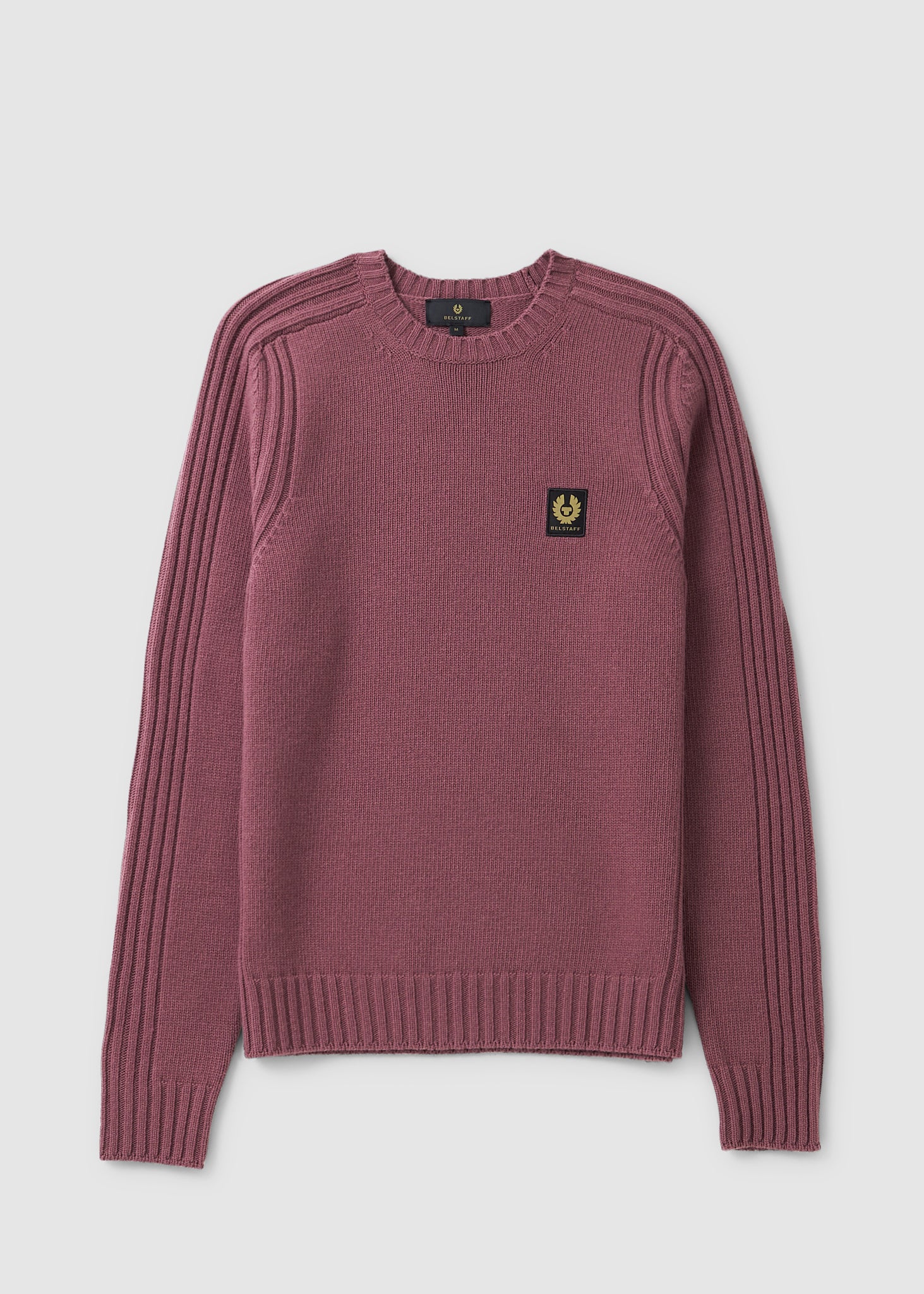 Image of Belstaff Mens Watch Crewneck Sweatshirt In Mulberry