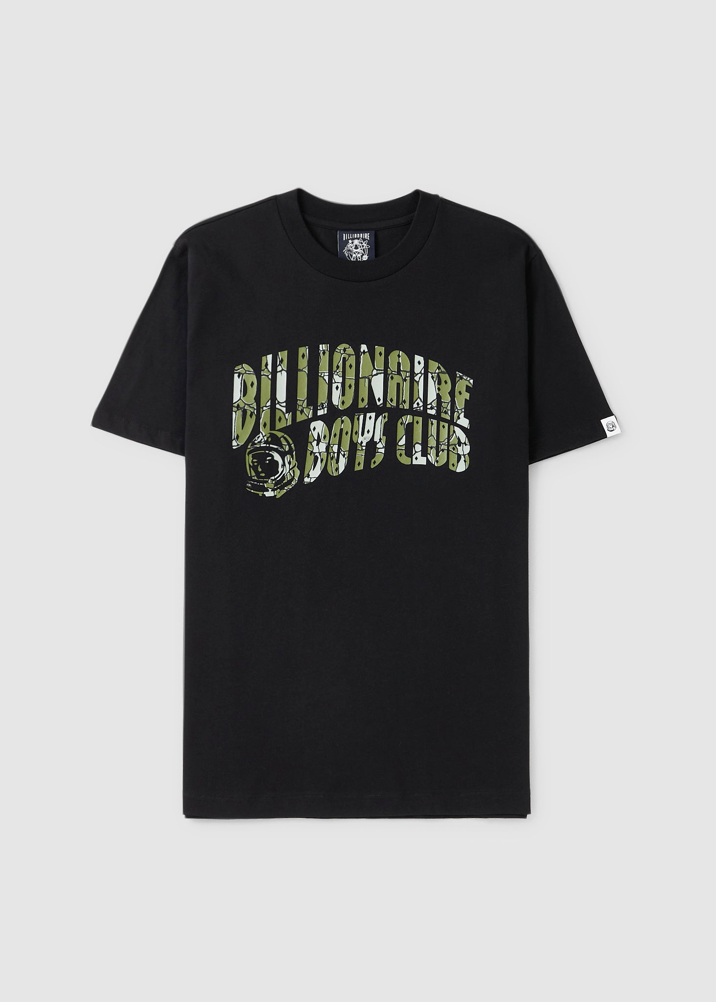 Image of Billionaire Boys Club Mens Gator Camo Arch Logo T-Shirt In Black