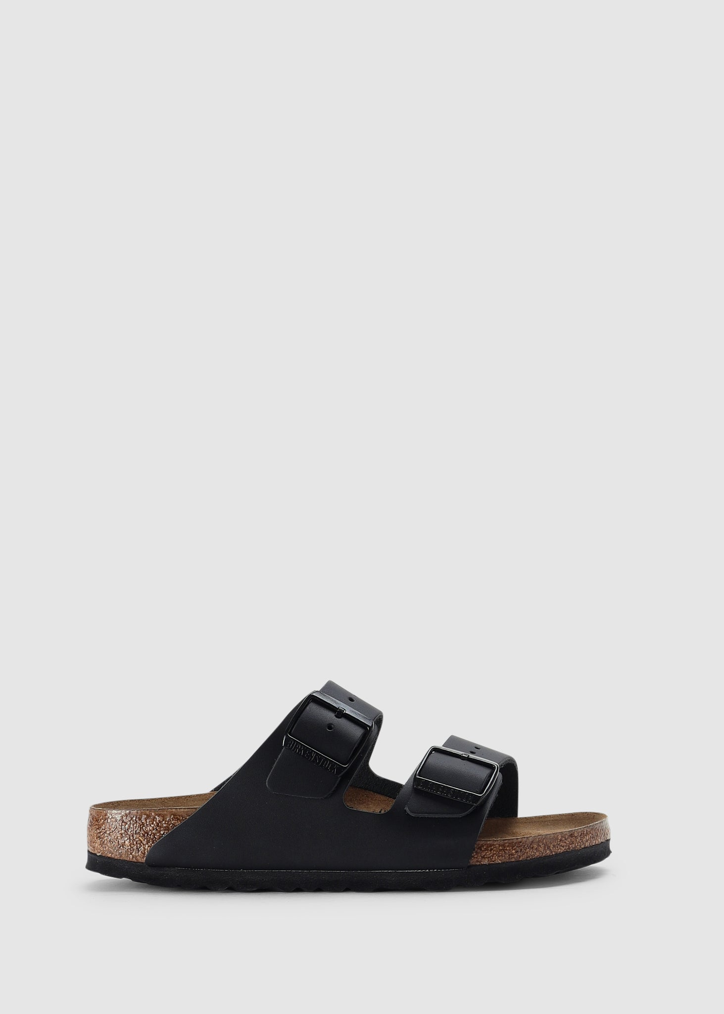 Birkenstock Womens Arizona Leather Sandal In Black - Black