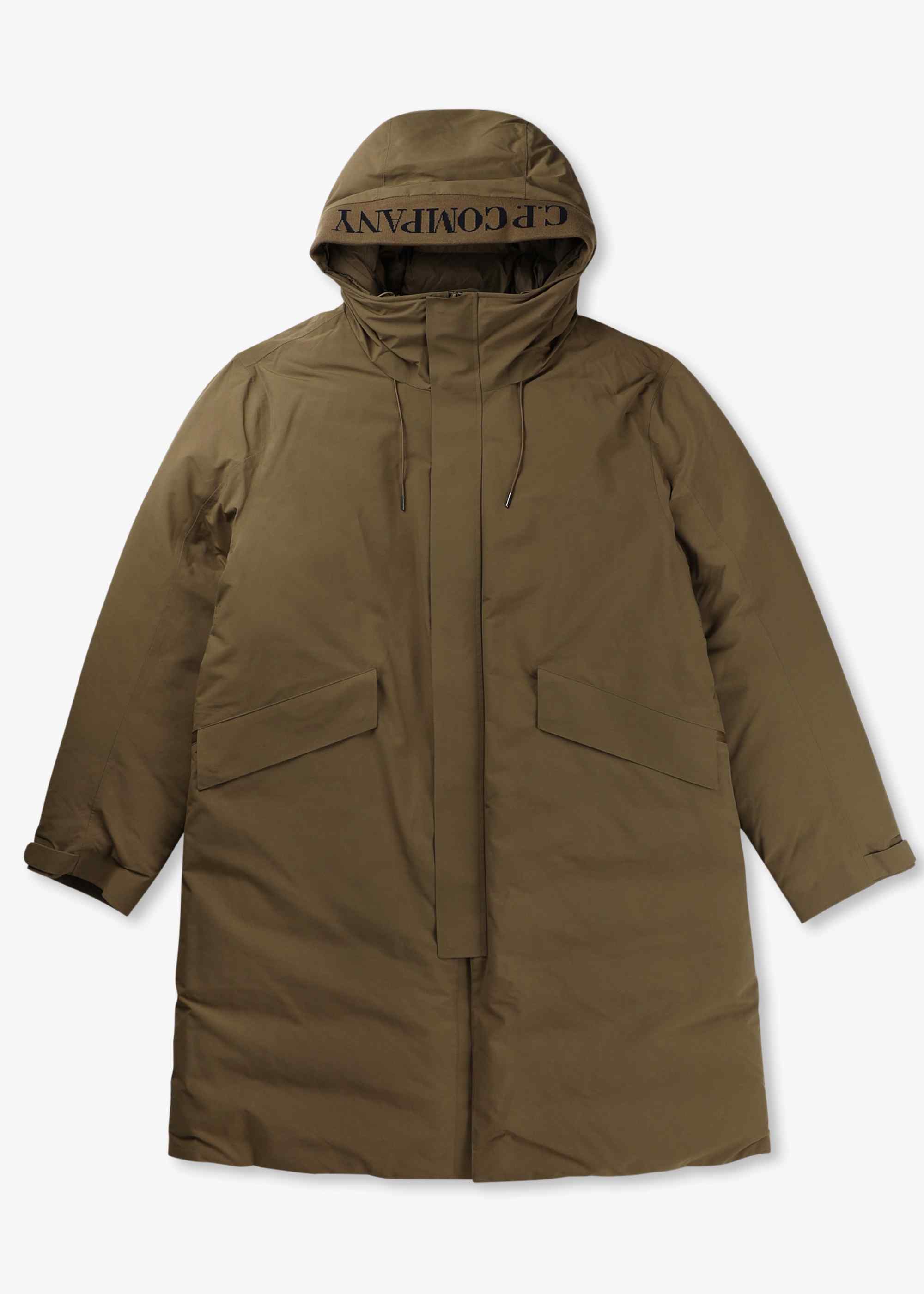 Image of C.P. Company Mens Micro-M (R) Down Coat In Butternut