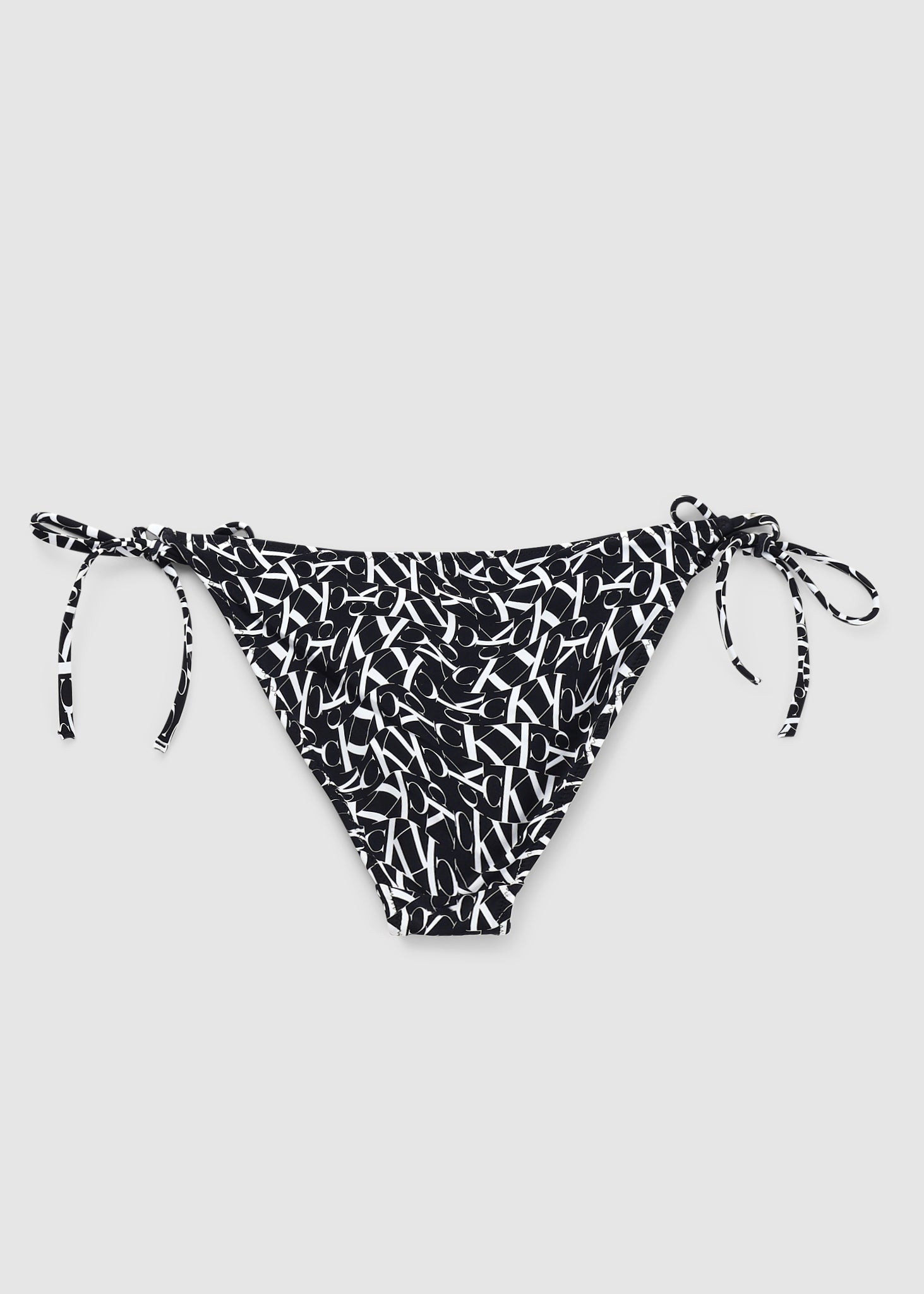 Calvin Klein monogram print bikini set in black