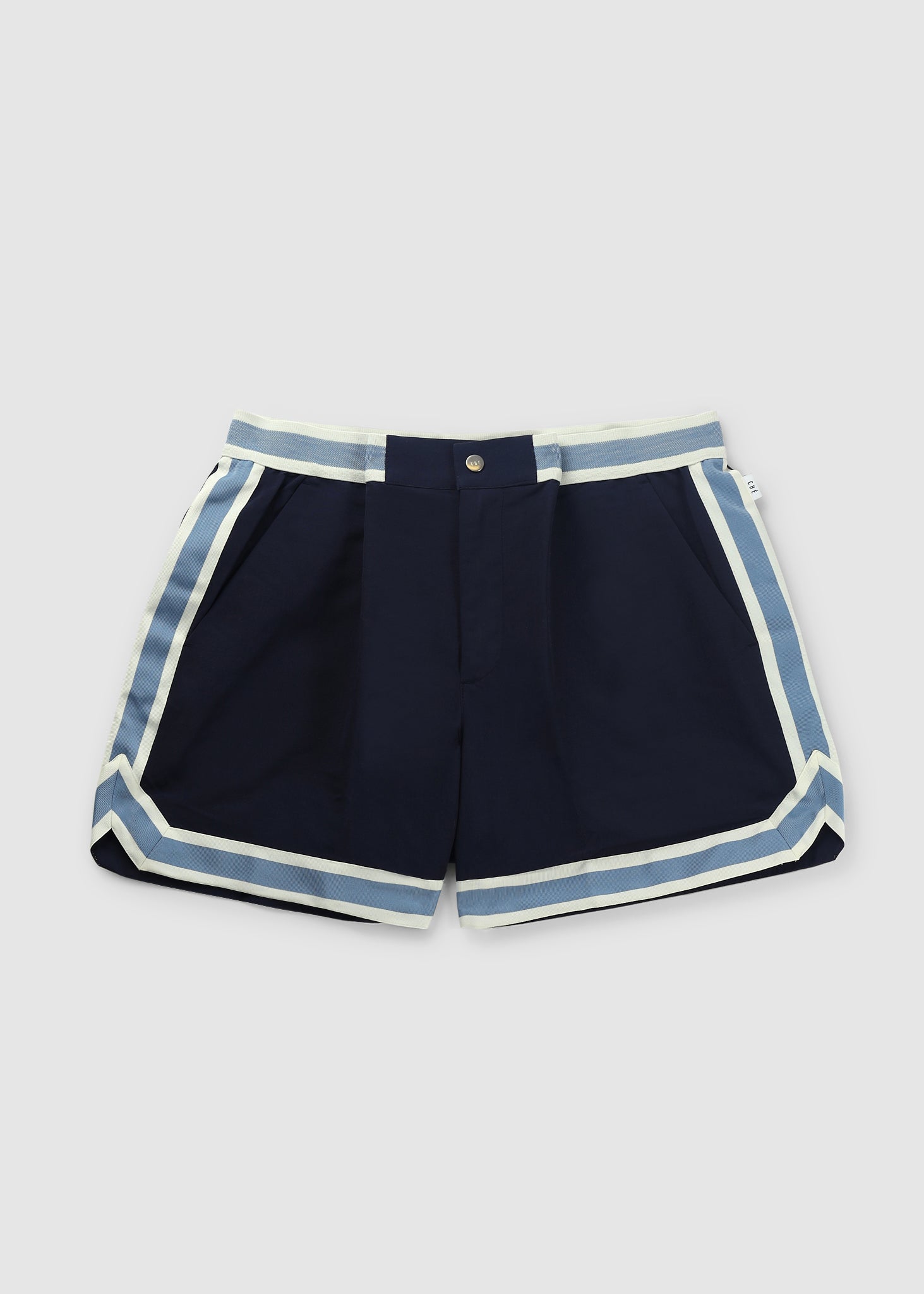 Image of Che Mens Baller Swim Shorts In Navy