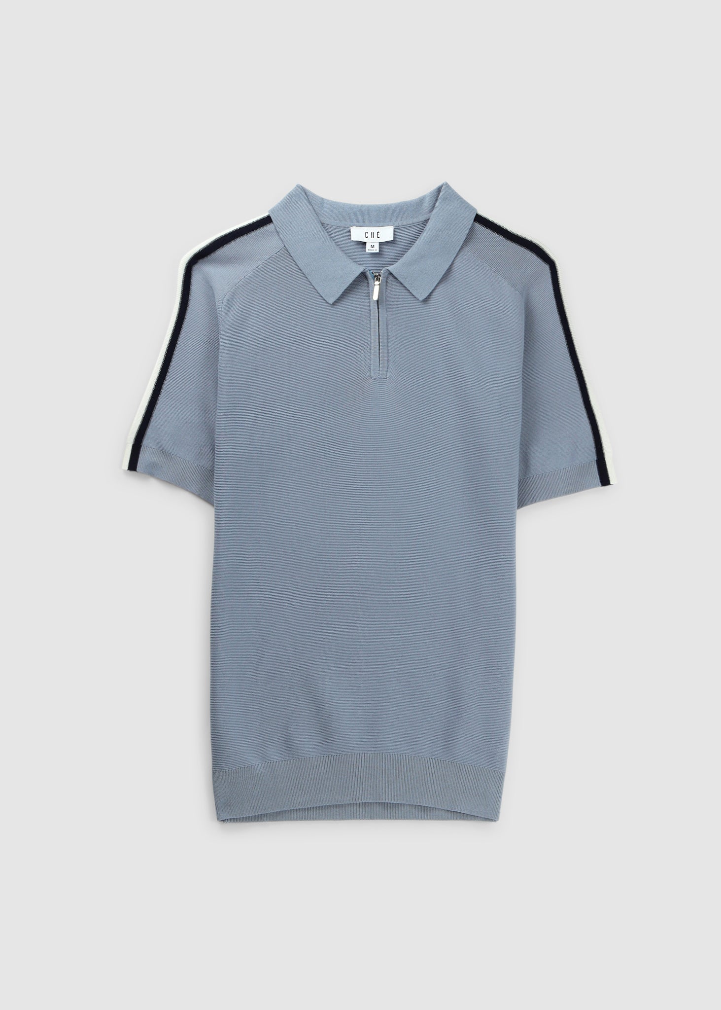 Image of Che Mens Harlow Polo Shirt In Powder Blue