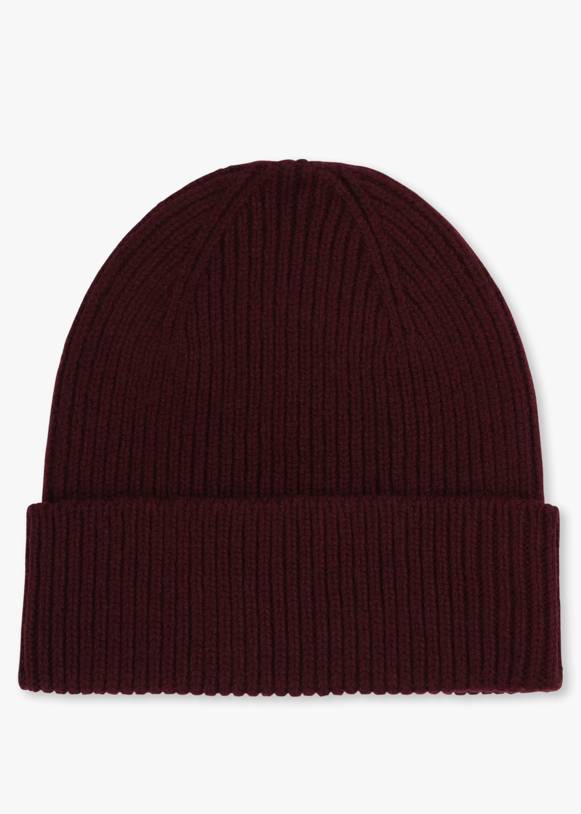 Image of Colorful Standard Unisex Merino Wool Beanie In Oxblood Red