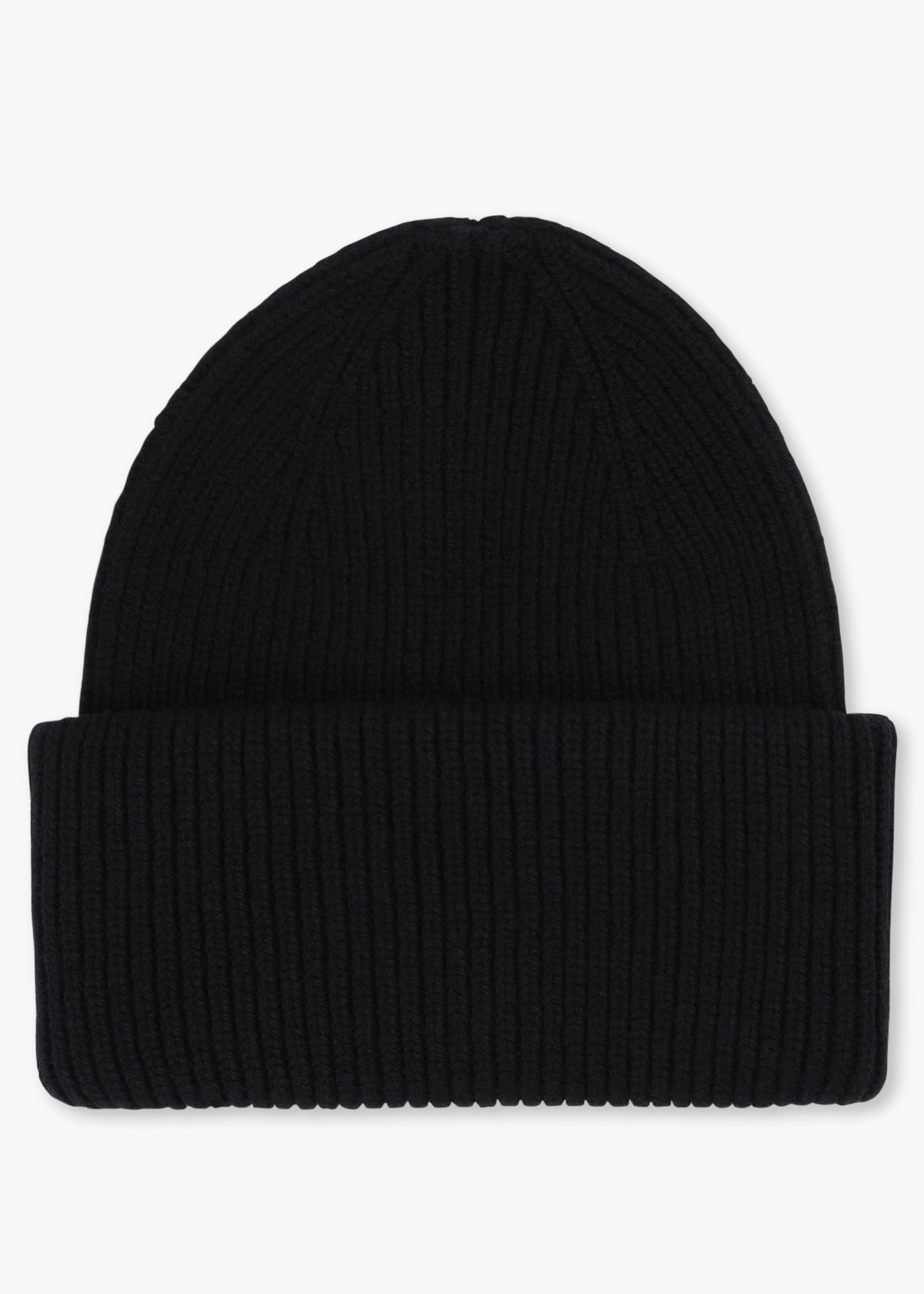 Colorful Standard Unisex Merino Wool Hat In Deep Black