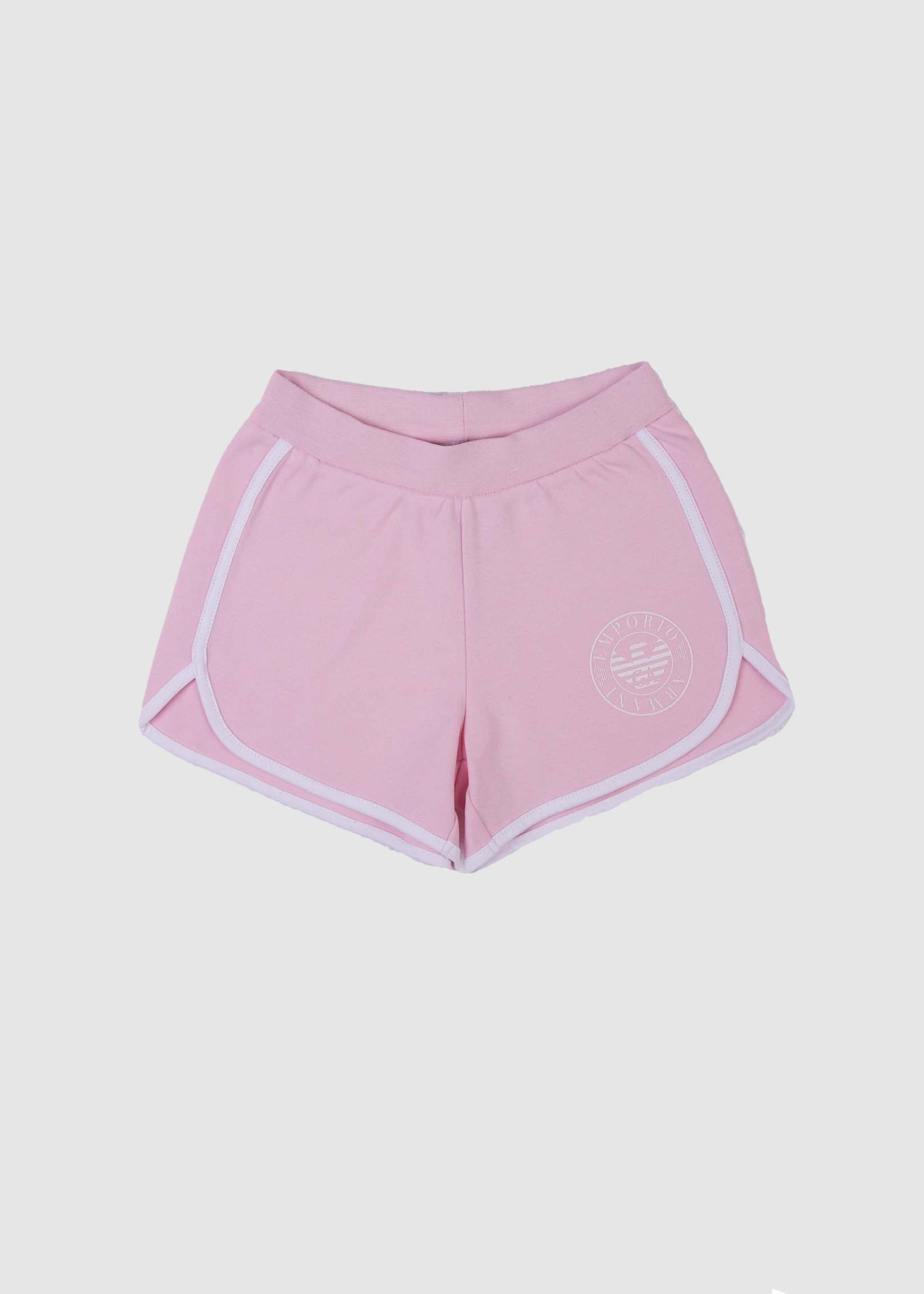 Image of Emporio Armani Kids Eagle Badge Shorts In Rosa