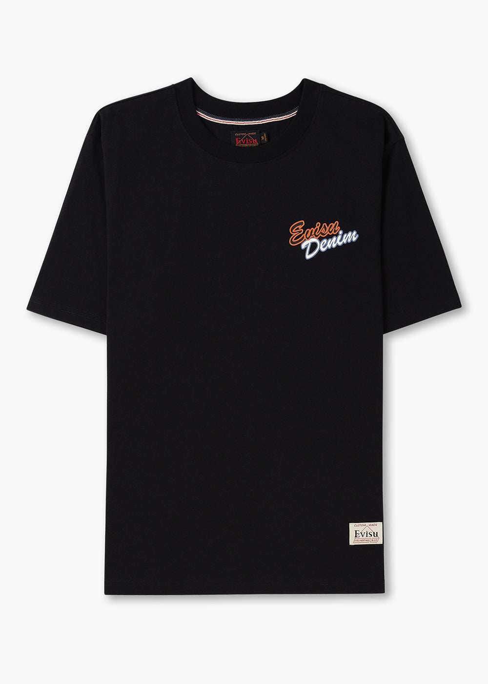 Image of Evisu Mens Hyottoko Festival Printed Ss T-Shirt In Black