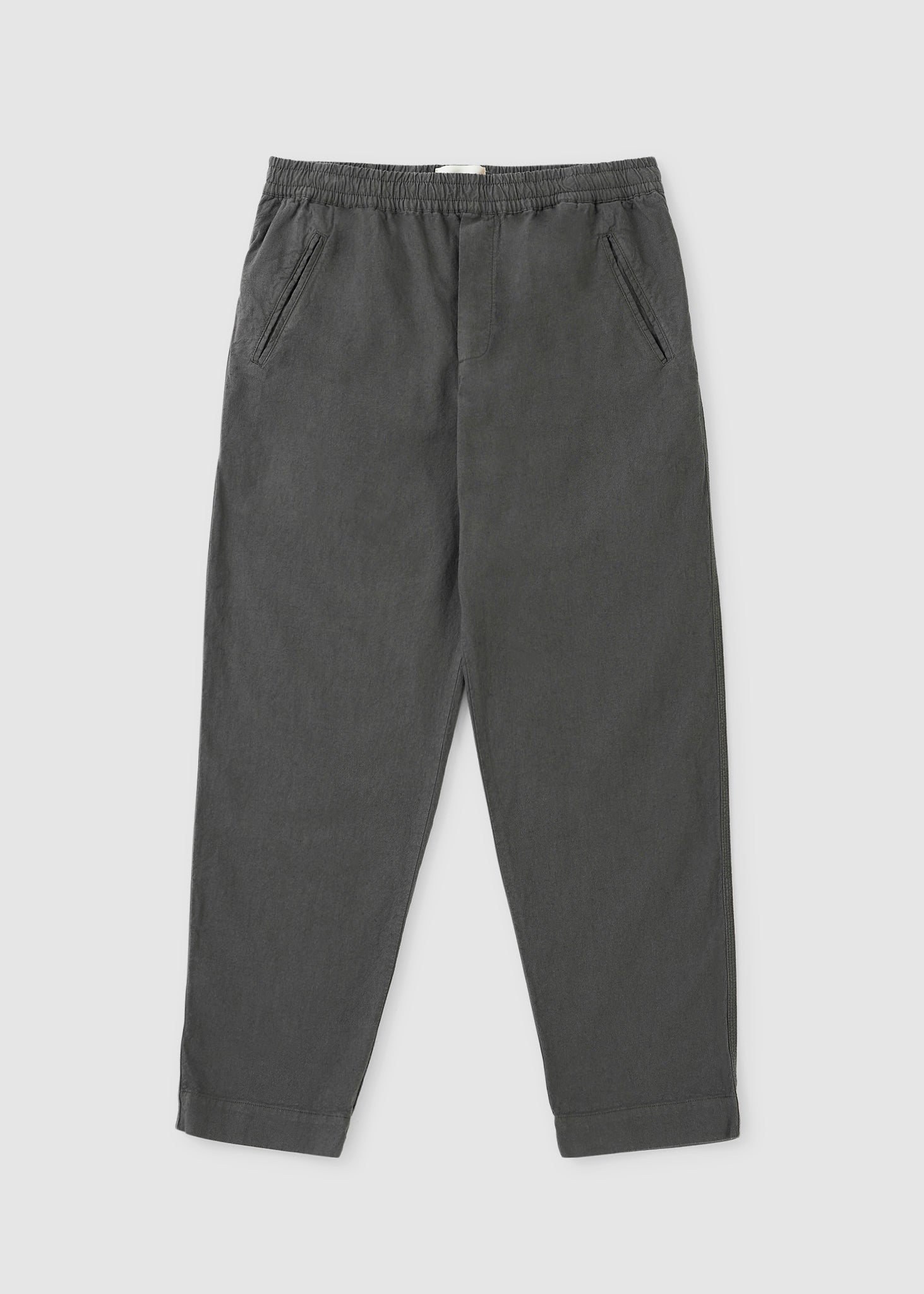 Folk Mens Drawcord Assembly Pant In Graphite - Beige