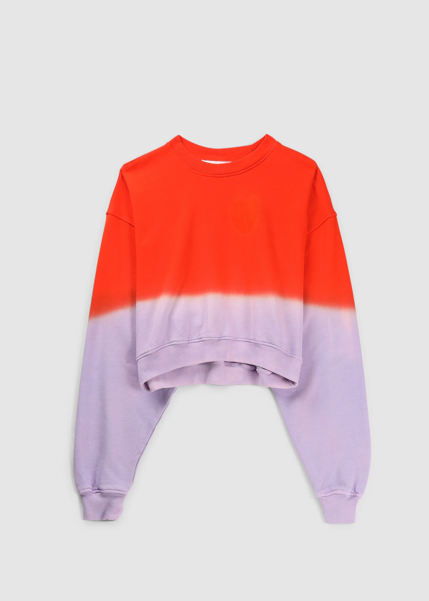 Frame Womens Cropped Dip Dye Sweatshirt