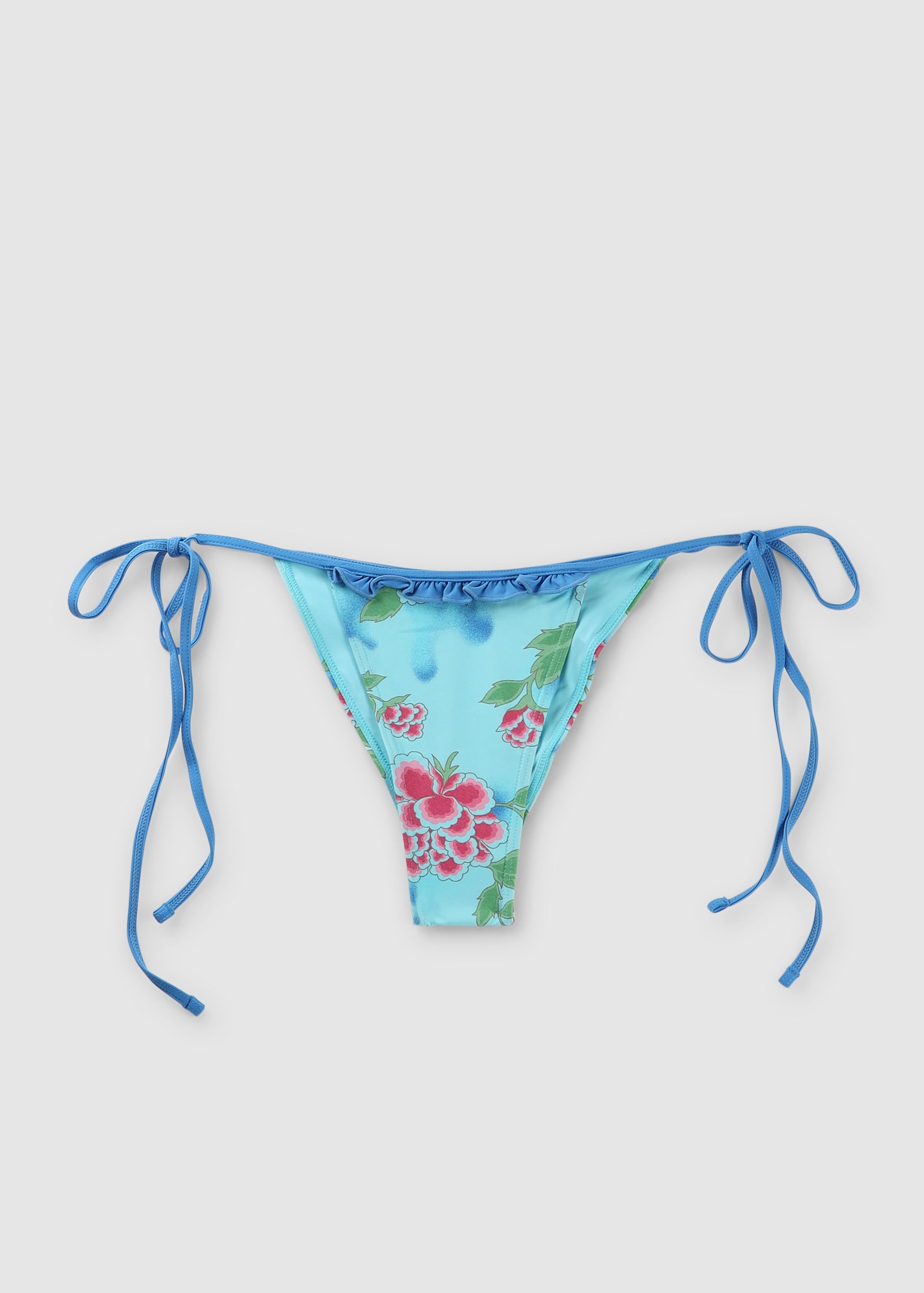 Frankies Bikinis Womens Camilla Floral Print String Bikini Bottoms