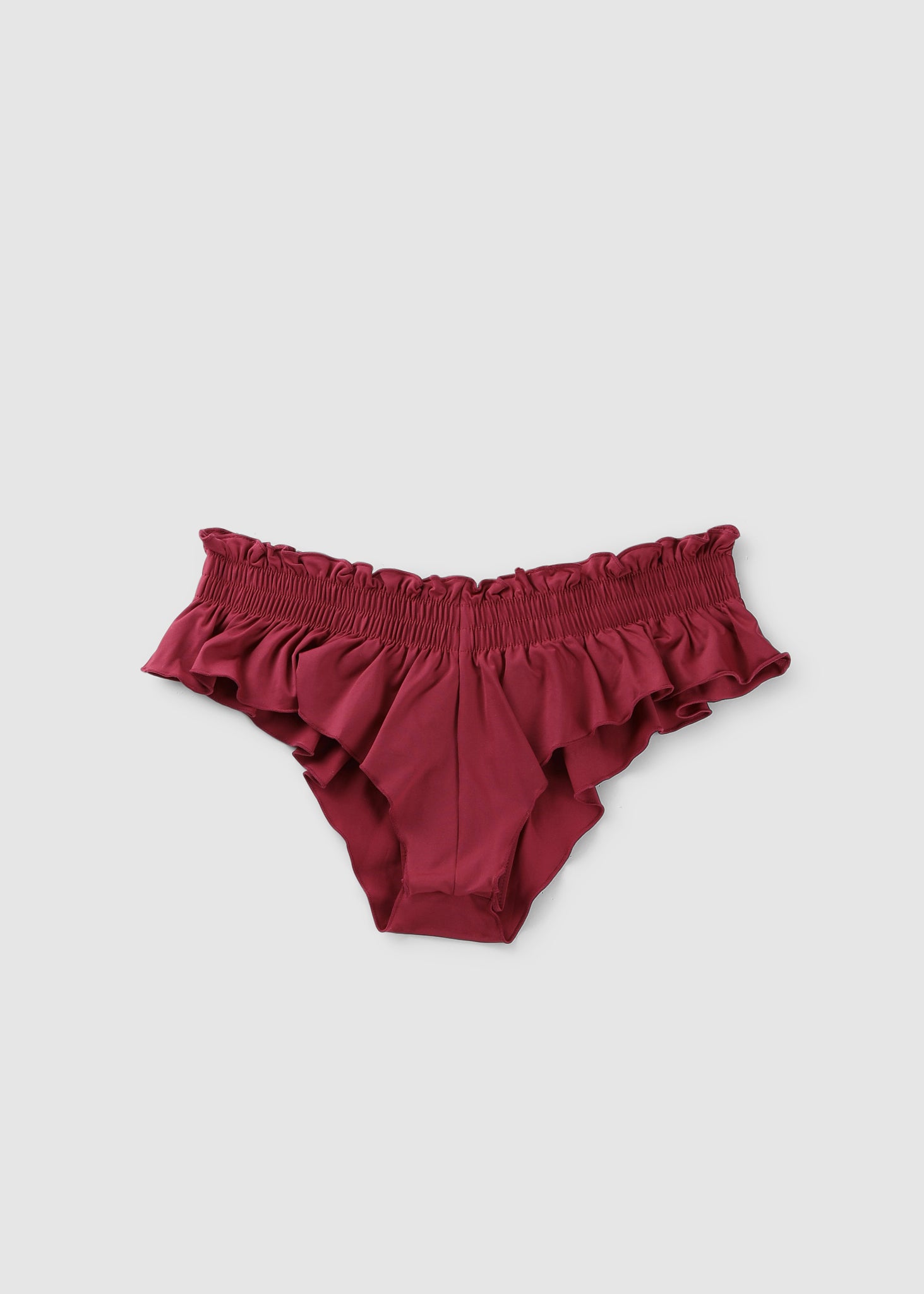 Image of Frankies Bikinis Womens Pippa Frill Bikini Bottoms In Red