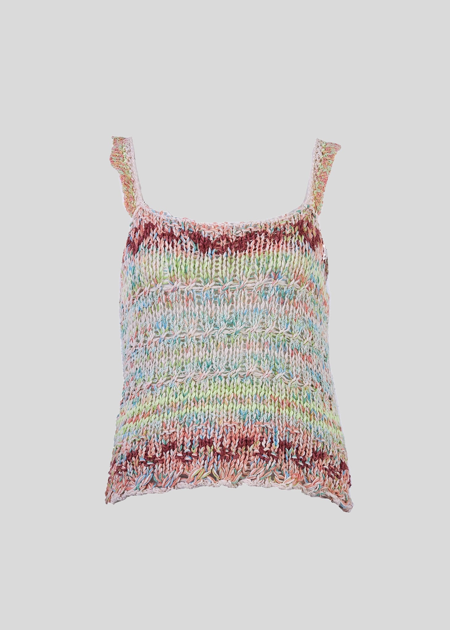 Image of Free People Womens Palmetto Knitted Tank Top In Candied Dream Combo