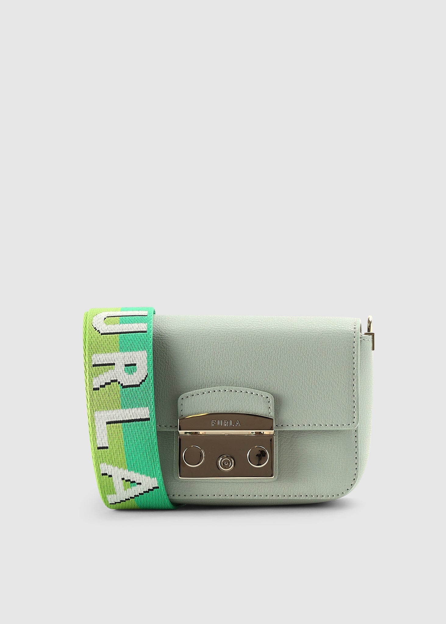 Furla Womens Metropolis Mini Crossbody Bag With Logo Strap