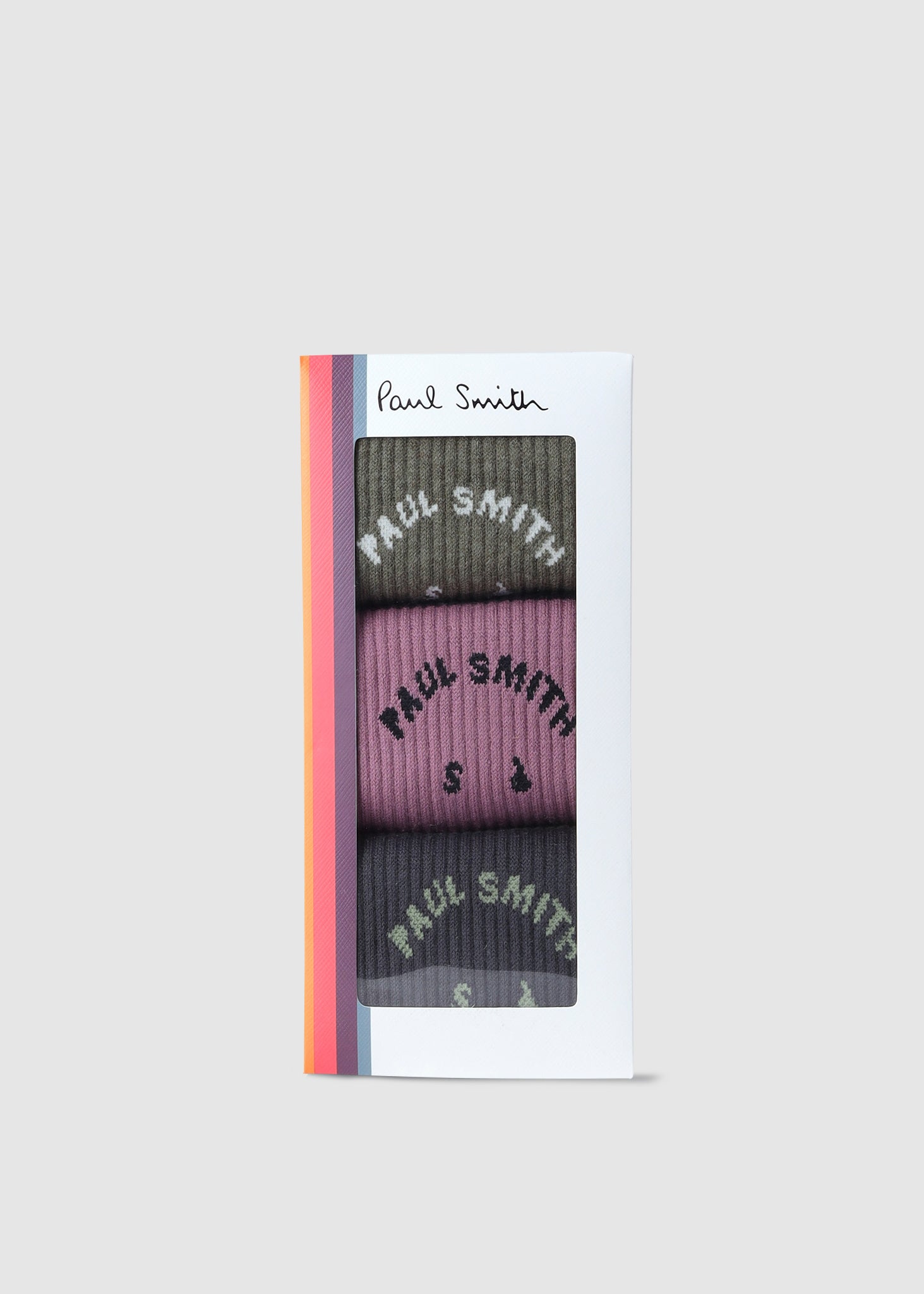 Image of Paul Smith Mens 3 Pack Ps Happy Socks In Multi